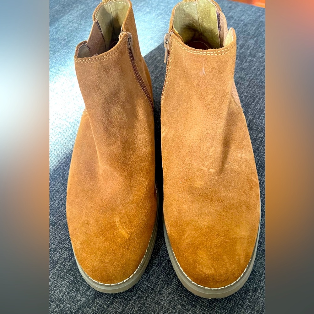 NWOT Steve Madde Boots Booties Suede Tobacco  Shoes Men Size 8 Winter